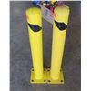 Image 1 : Qty 2 - Heavy Duty Safety Bollard - Yellow. Never installed