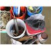 Image 3 : Mix Lot of Misc items. Rope, Grease Guns, 12 guage cords, (Sledge Hammers not in lot)