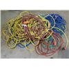 Image 1 : CORDS - NEED REPAIRS.   Approx 10 - 50 foot cords.  Most have broken connectors. Majority 12 guage