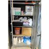 Image 1 : Metal Cabinet with all contents as pictured.   Plastic cups, bucket full of little floating ducks