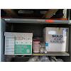 Image 2 : Metal Cabinet with all contents as pictured.   Plastic cups, bucket full of little floating ducks