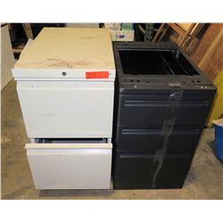 Qty 2 - Two drawer file cabinets.   Under desk and regular letter file cabinet.