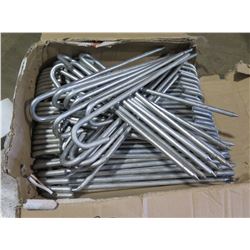 Qty approx 80 - 18" hook stakes - New Never used