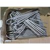 Image 1 : Qty approx 80 - 18" hook stakes - New Never used