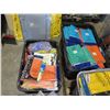 Image 2 : A large Lot of plastic table covers, skirts, rolls of table coverings.
