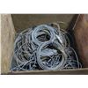 Image 1 : Box full of used rock climbing stainless and galvanized wire.  Approximately 50 feet each.