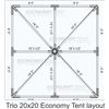 Image 2 : 20'x20' High Peak Tent, Trio Frame System, Used (Case #2)