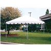 Image 1 : Qty 2- 10x10 frame tents.   Two sets of tents.   Missing one stablizer arm.   Tents are worn and dir