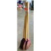 Image 1 : Qty 5 - Rattan Brooms 58" Long - Rattan