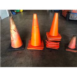 Misc. Traffic Cones, Approx.16 qty (Small, Med & Large Sizes)