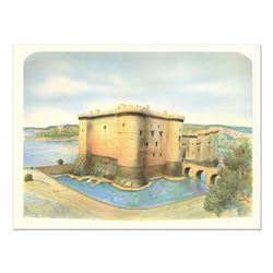 Rolf Rafflewski,  Chateau de Tarascon  Limited Edition Lithograph, Numbered and Hand Signed.