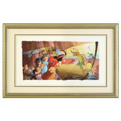 Toby Bluth (1940-2013), "Blast You Pan" Framed Limited Edition Giclee, Licensed by Disney Fine Art, 