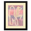 Image 1 : Neal Doty (1941-2016), Framed Original Mixed Media Linocut, Hand Signed with Certificate of Authenti