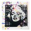 Image 1 : Gail Rodgers, "Marilyn Monroe" Hand Signed Original Hand Pulled Silkscreen Mixed Media on Canvas wit