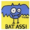 Image 1 : Todd Goldman, "Bat Ass" Hand Signed Original Painting on Canvas with Letter of Authenticity.