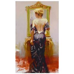 Pino (1939-2010), "Evening Elegance" Limited Edition Artist-Embellished Giclee on Canvas. Numbered a