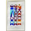 Image 2 : Yaacov Agam- Original Silkscreen on parchment Paper "Untitled"