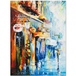 Leonid Afremov (1955-2019) "By the Light" Limited Edition Giclee on Canvas, Numbered and Signed. Thi