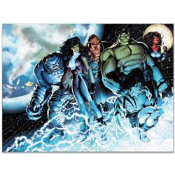 Marvel Comics "Incredible Hulks #615" Numbered Limited Edition Giclee on Canvas by Barry Kitson with