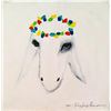 Image 1 : Menashe Kadishman- Original Oil on Canvas "Untitled"