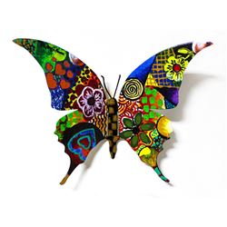 Patricia Govezensky- Original Painting on Cutout Steel "Butterfly CCLXV"