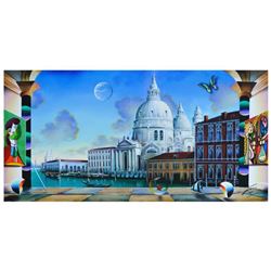 Ferjo, "Homage to Santa Maria" Original Painting on Canvas, Hand Signed with Letter of Authenticity.