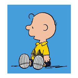 Peanuts, "Charlie Brown: Blue" Hand Numbered Canvas (40"x44") Limited Edition Fine Art Print with Ce