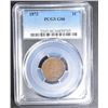 Image 1 : 1872 INDIAN CENT PCGS G-6