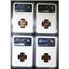 Image 2 : 1961, 62, 63 & 64 LINCOLN CENTS NGC PF-67 RED