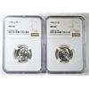 Image 1 : 1942-S & 45-S SILVER JEFFERSON NICKELS NGC MS-66