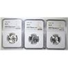 Image 1 : 3-1964 WASHINGTON QUARTERS NGC MS-65