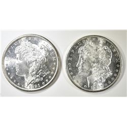 1880-S & 1881-S MORGAN DOLLARS CH BU