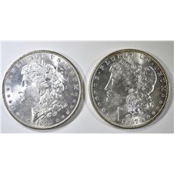 1885-O & 1887 MORGAN DOLLARS CH BU