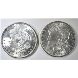 1889 & 1921 MORGAN DOLLARS CH BU