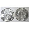 Image 1 : 1889 & 1921 MORGAN DOLLARS CH BU
