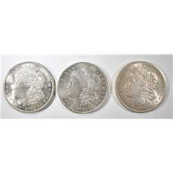 1921 & 2-1921-D MORGAN SILVER DOLLARS NICE XF-AU