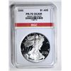 Image 1 : 2000 AMER. SILVER EAGLE BGC PERFECT PR DCAM
