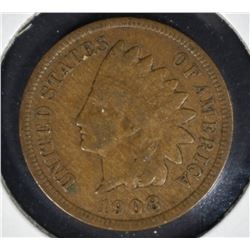 1908-S INDIAN CENT  FINE