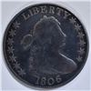 Image 1 : 1806 BUST HALF DOLLAR  VG/F