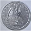 Image 1 : 1843 SEATED LIBERTY HALF DOLLAR  XF