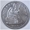 Image 1 : 1860 SEATED LIBERTY HALF DOLLAR  AU/BU