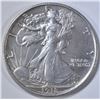 Image 1 : 1918-D WALKING LIBERTY HALF DOLLAR  AU/BU