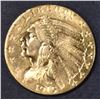 Image 1 : 1915 $2.5 GOLD INDIAN  BU