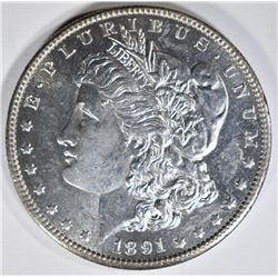 1891-S MORGAN DOLLAR  CH BU