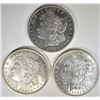 Image 1 : 1921-P,D,S MORGAN DOLLARS  CH BU