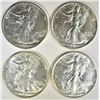 Image 1 : 4-1936 WALKING LIBERTY HALVES AU/UNC