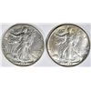 Image 1 : 1937 & 39 WALKING LIBERTY HALF DOLLARS AU/BU
