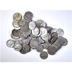 100-MIXED DATE CIRC MERCURY DIMES
