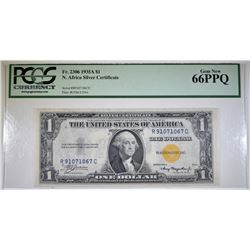1935-A $1.00 N. AFRICA SILVER CERT PCGS-66 PPQ