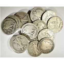 $10 FACE VALUE 90% SILVER HALVES